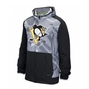 Reebok Center Ice Pittsburgh Penguins Full Zip Jacket Mens Size Large NHL NEW